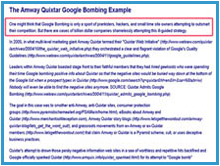 Amway Quixtar Google Bombing Example